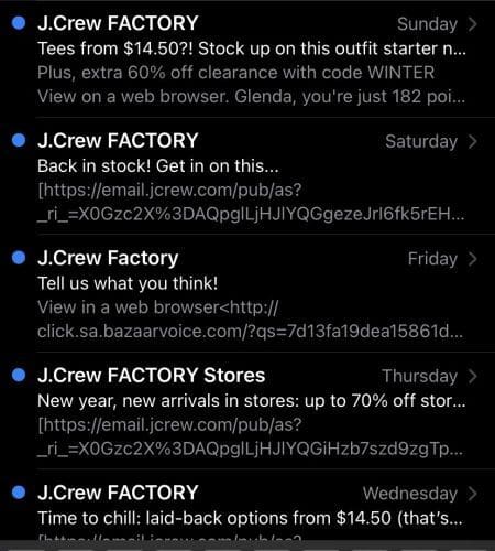 Do Email Campaigns Have a Place 2021 2 jcrew emails RS