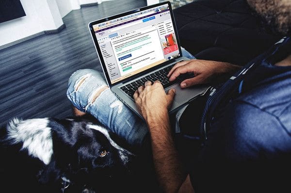 Person on Laptop